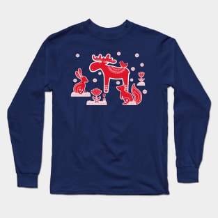 Scandinavian Wintertime Long Sleeve T-Shirt